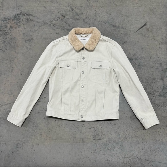 Topshop Other - Topshop Topman Black Borg Lined Denim Jacket XL